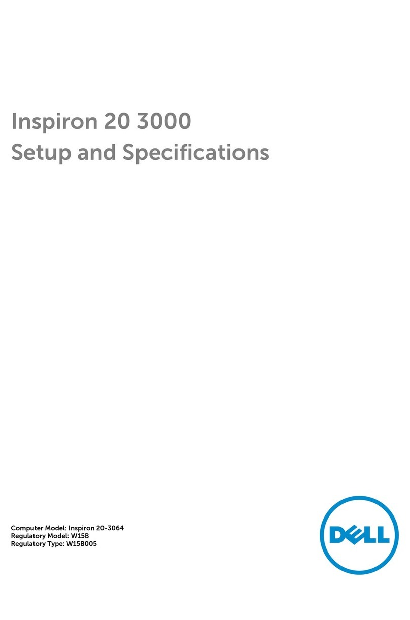 Dell Inspiron 20 3000 Series Operation and maintenance manual