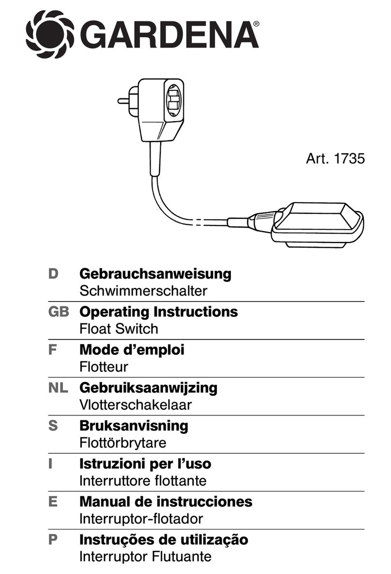 Gardena 1735 operating instructions