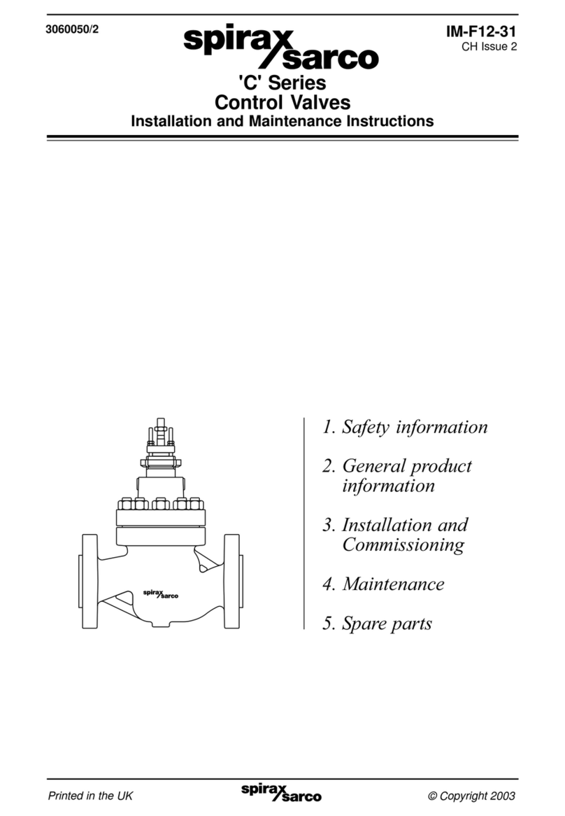 Spirax Sarco C Series User manual