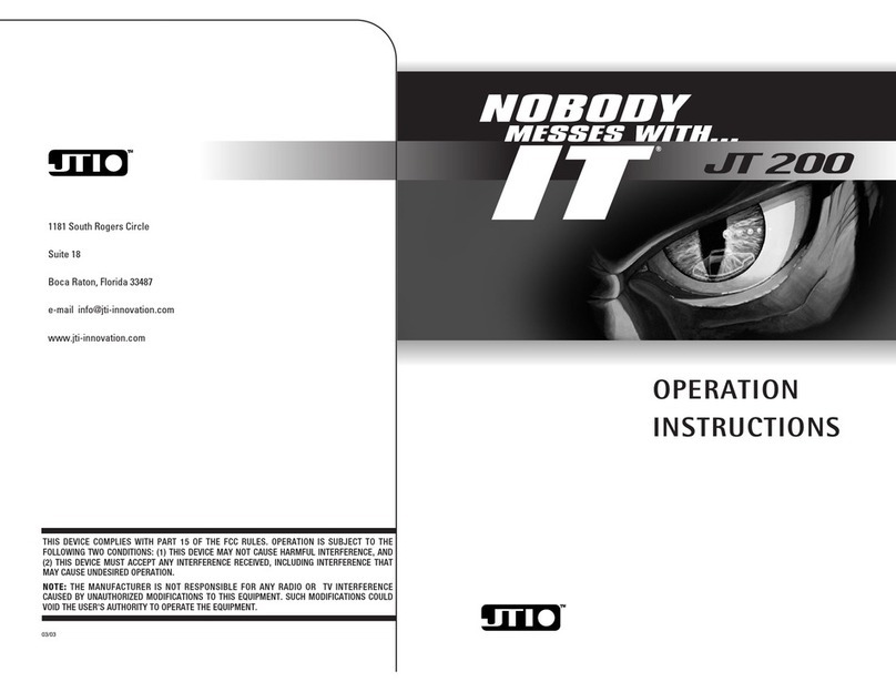 Nobody Messes with... IT JT 200 Operation instructions
