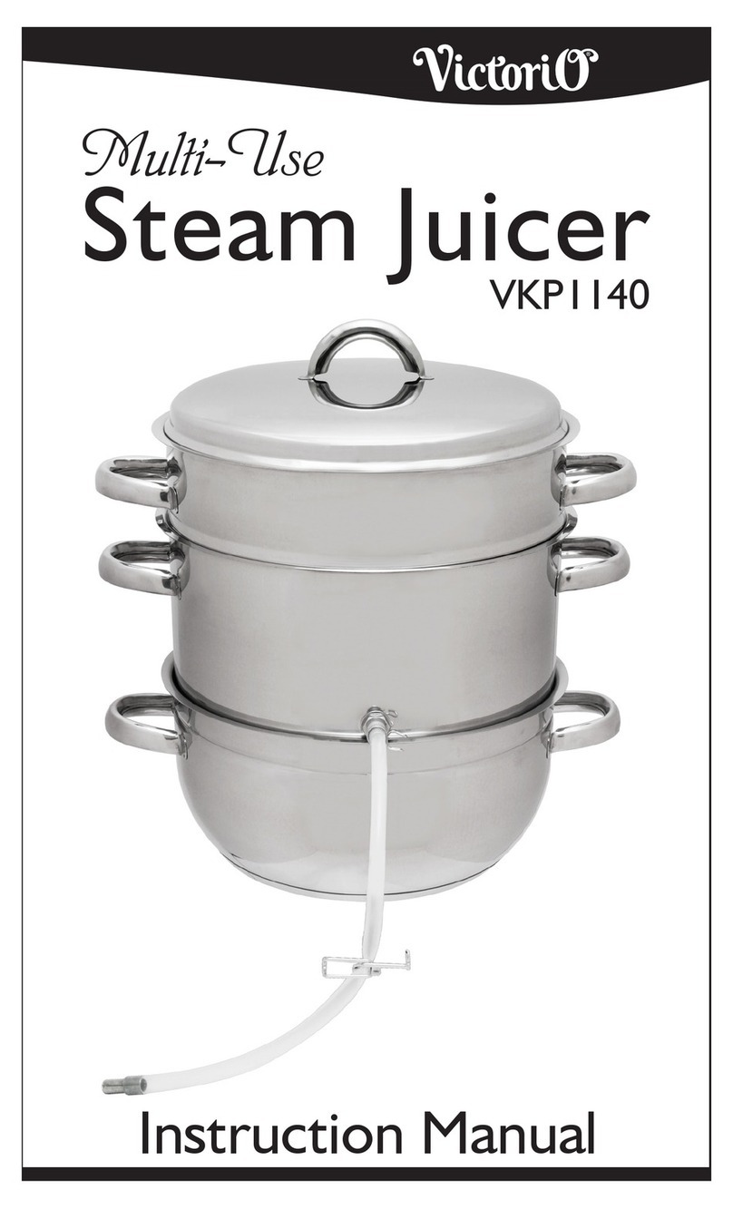 Victorio VKP 1140 Stainless Steel Steam Juicer instruction manual