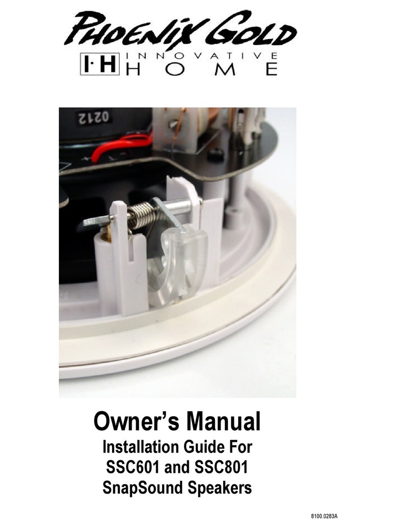 Phoenix Gold SnapSound SSC601 User manual Phoenix Gold SnapSound SSC601 User manual