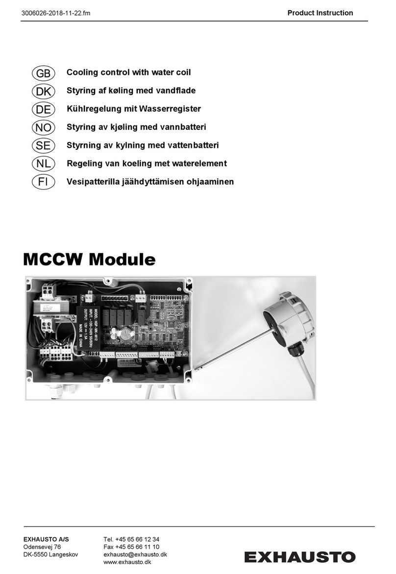 Exhausto MCCW User manual
