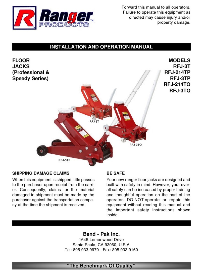 Ranger RFJ-3T User manual