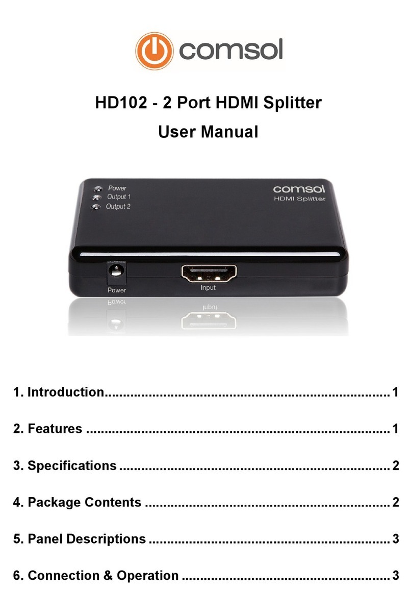 COMSOL HD102 User manual