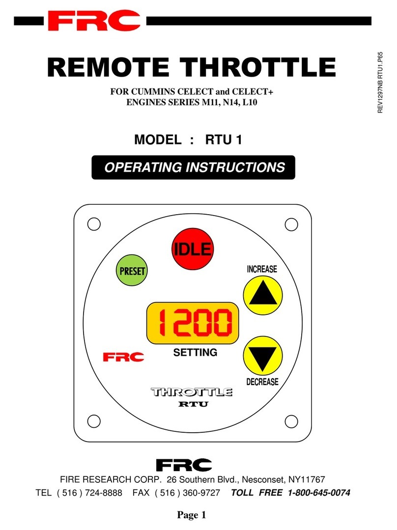 FRC RTU 1 operating instructions