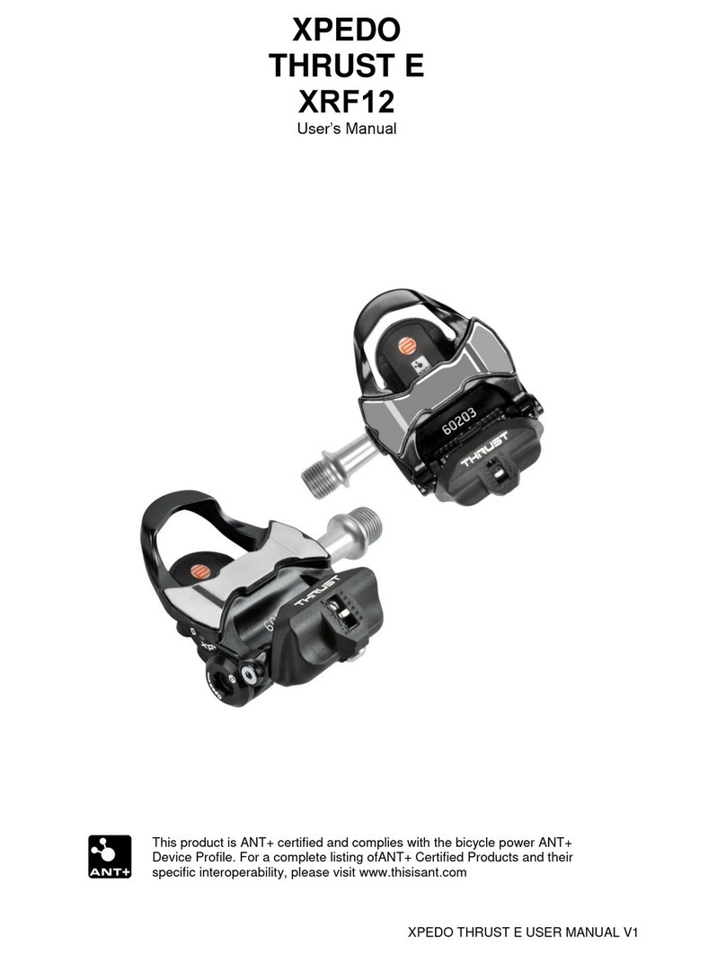 ANT+ XPEDO THRUST E XRF12 user manual