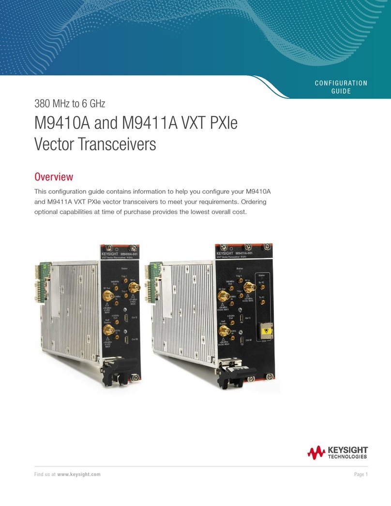 Keysight Technologies M9410A User manual