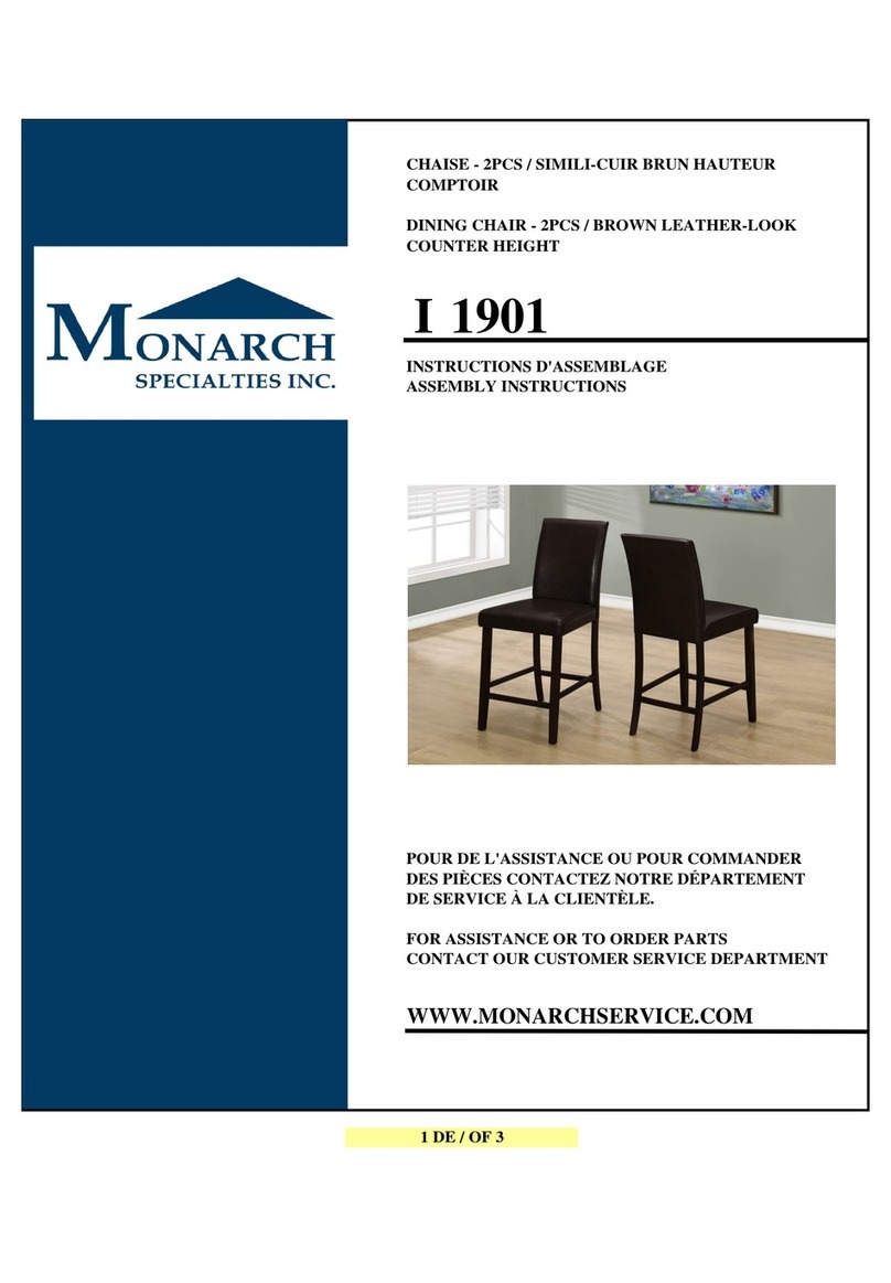 Monarch Specialties I 1901 User manual