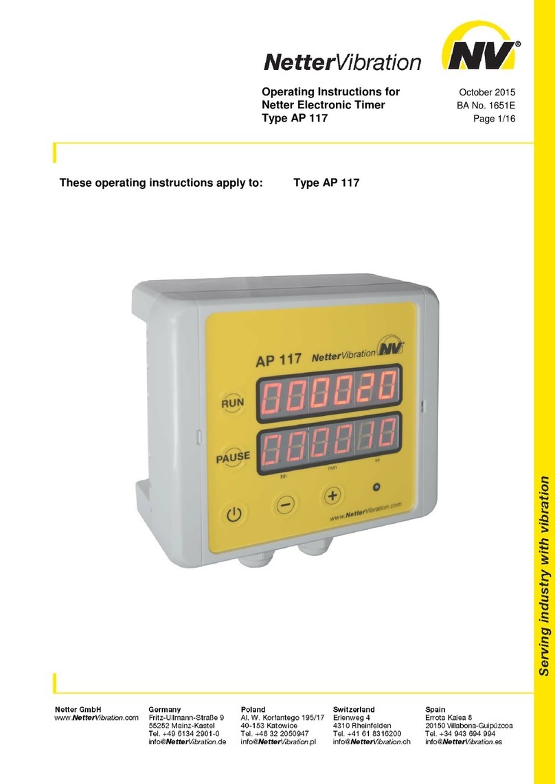NetterVibration AP 117 operating instructions