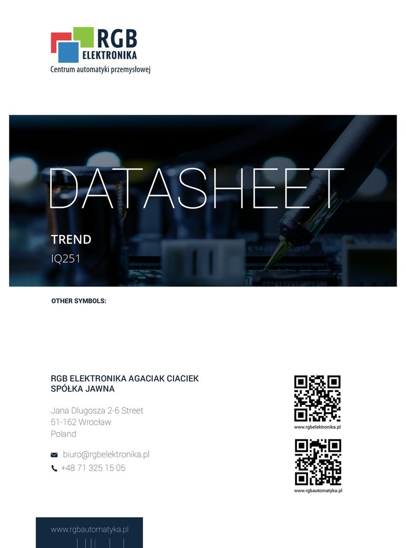 TREND IQ251 Installation Manual & Data Sheet