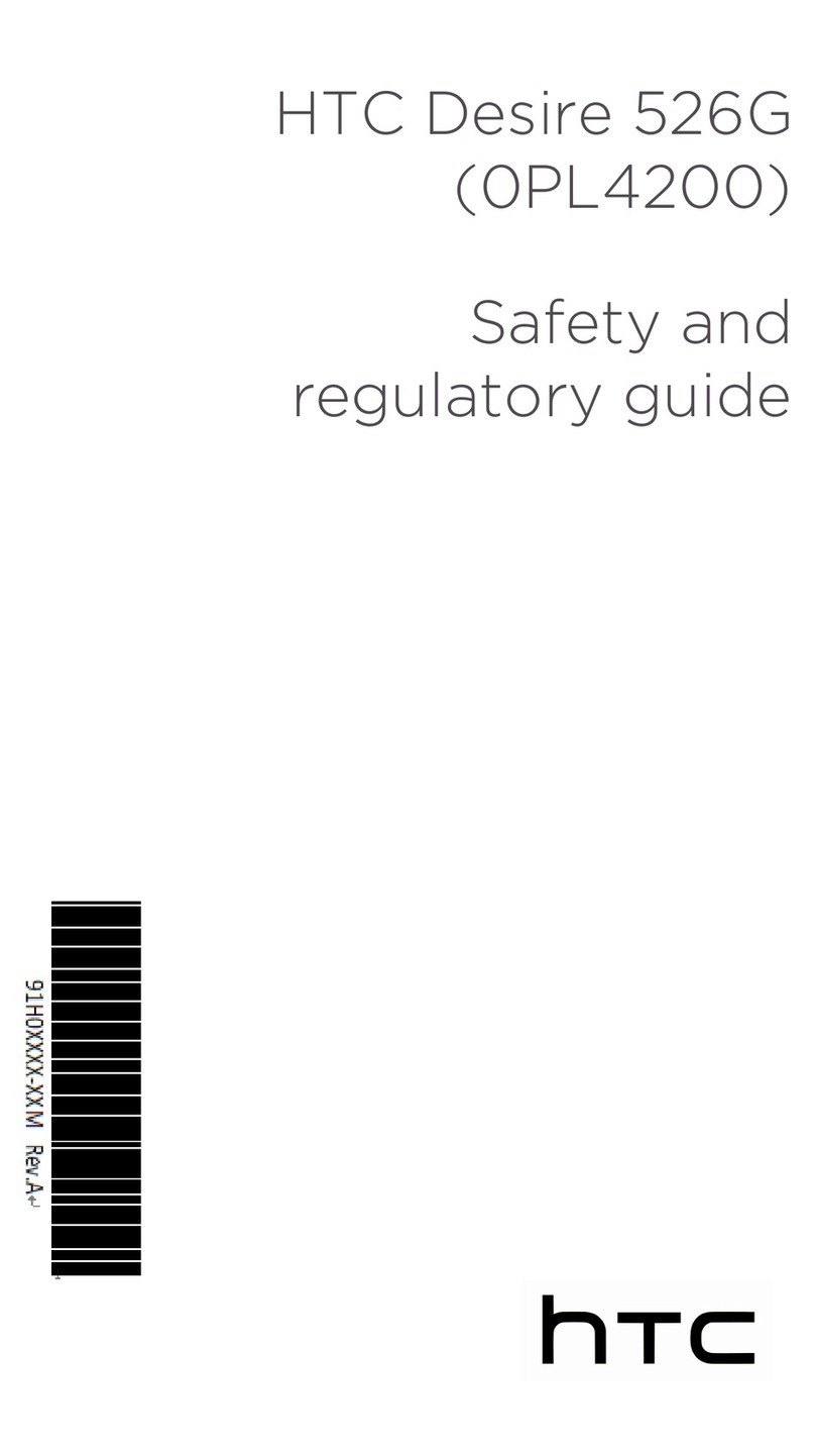 HTC DESIRE 526G Safety and Regulatory Guide
