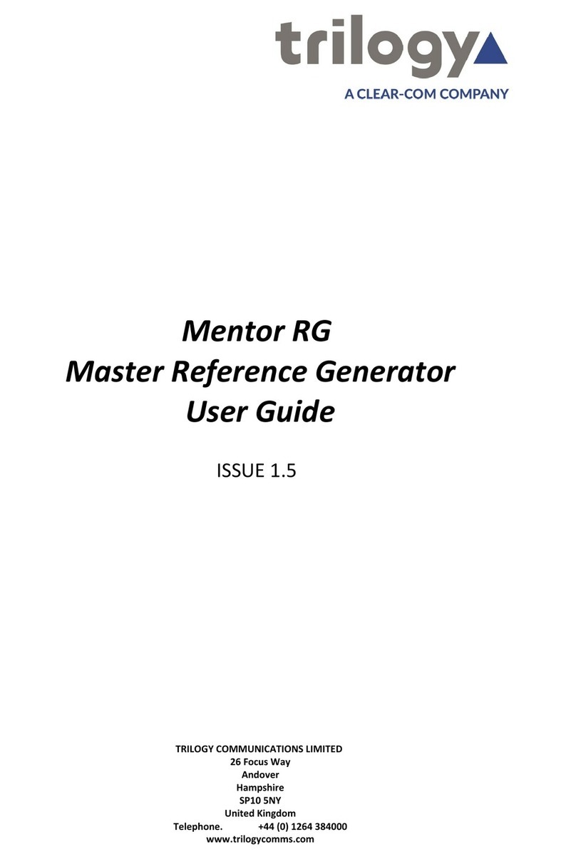 Trilogy Communications Mentor RG 360-00-05 User manual
