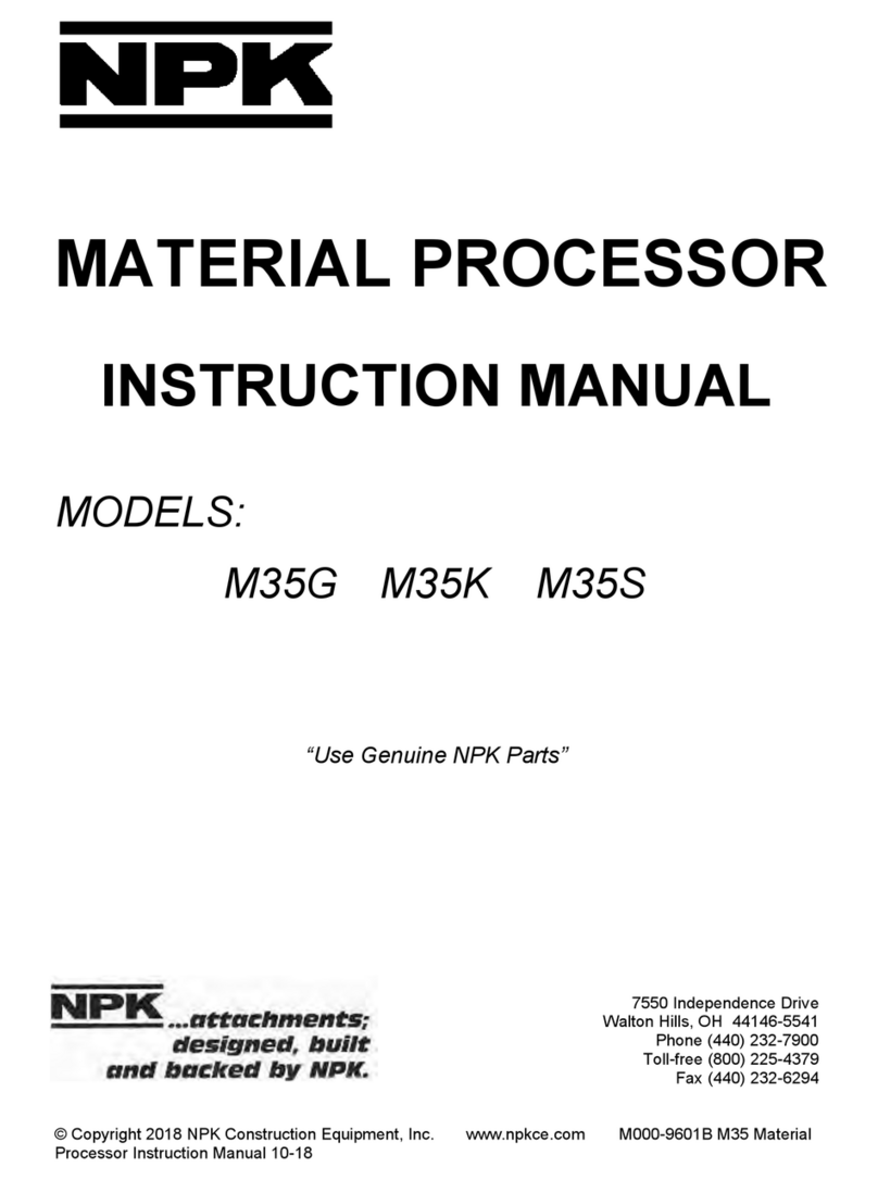 NPK M35G instruction manual