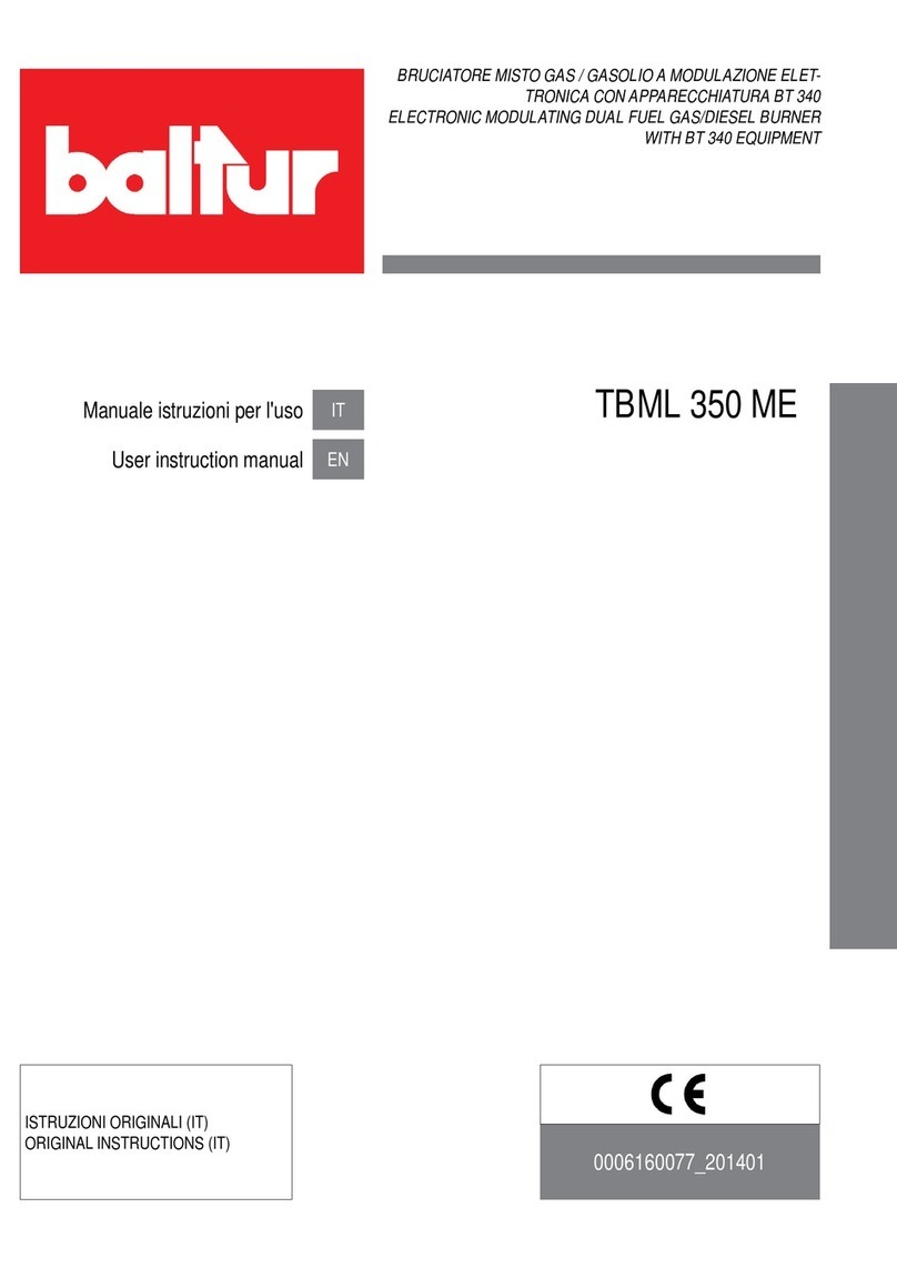 baltur TBML 350 ME User instruction manual