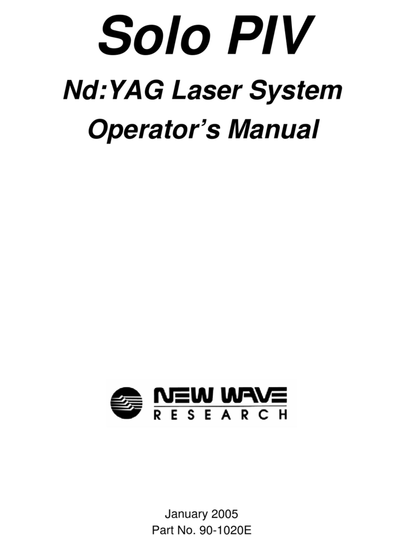 New Wave Research Solo PIV I User manual