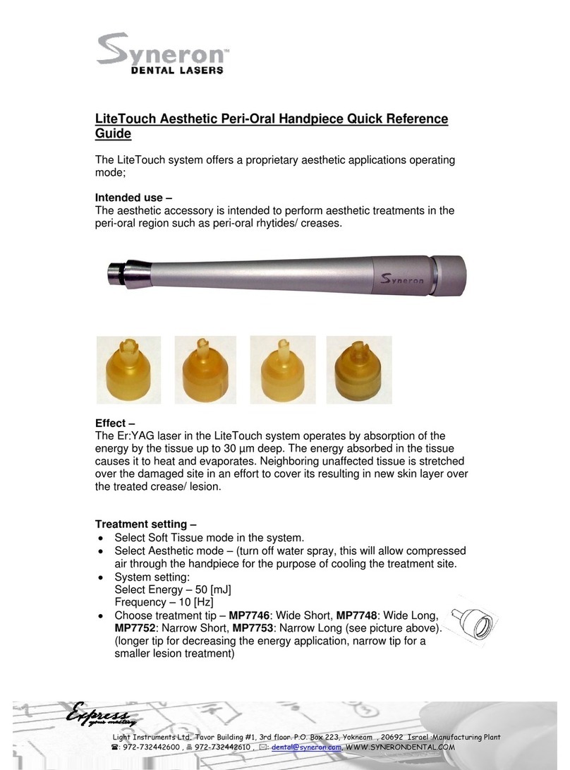 Syneron LiteTouch Quick reference guide