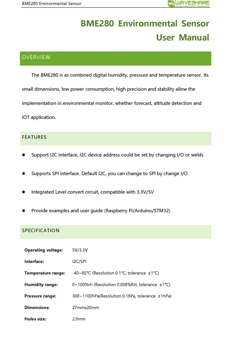 Waveshare BME280 User manual