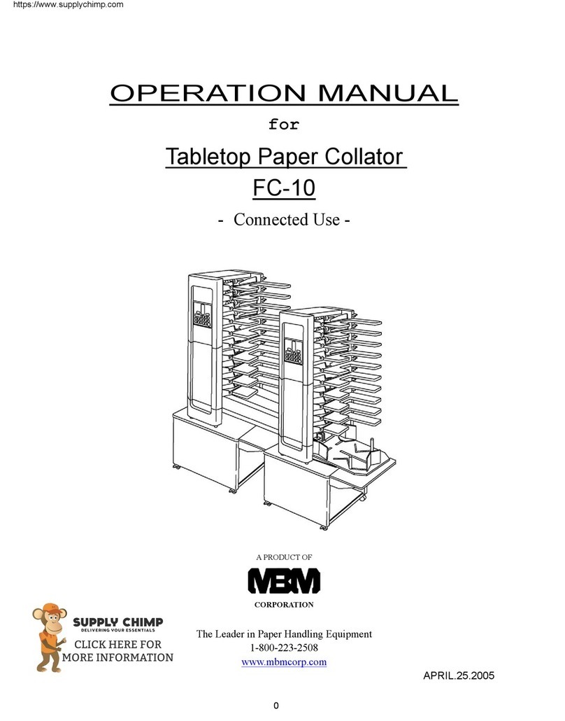 MBM FC-10 Operation manual
