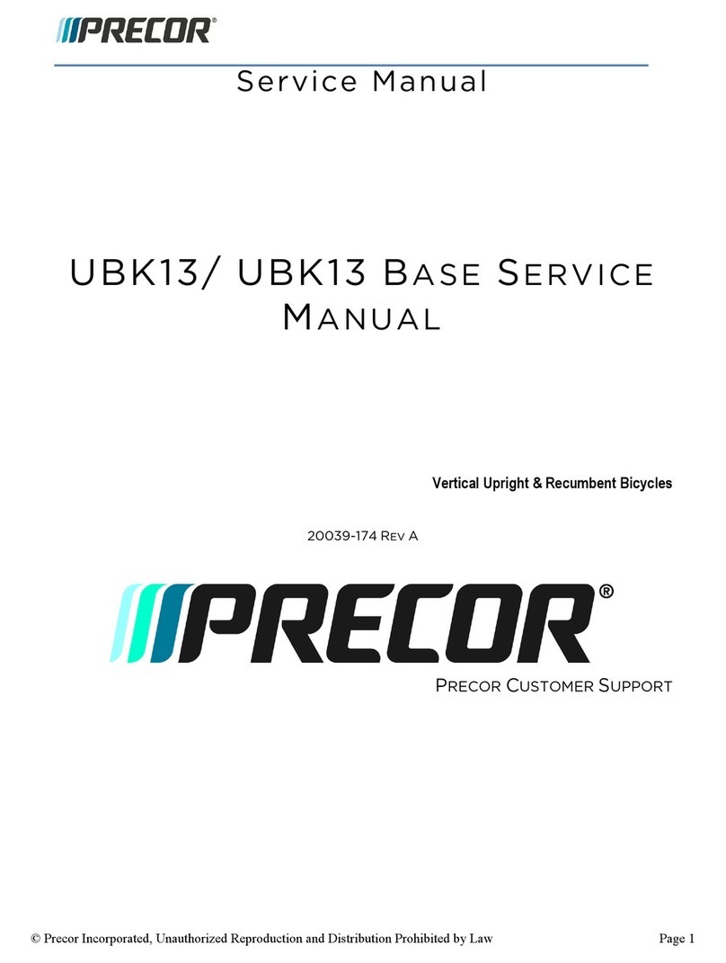 Precor UBK13 User manual