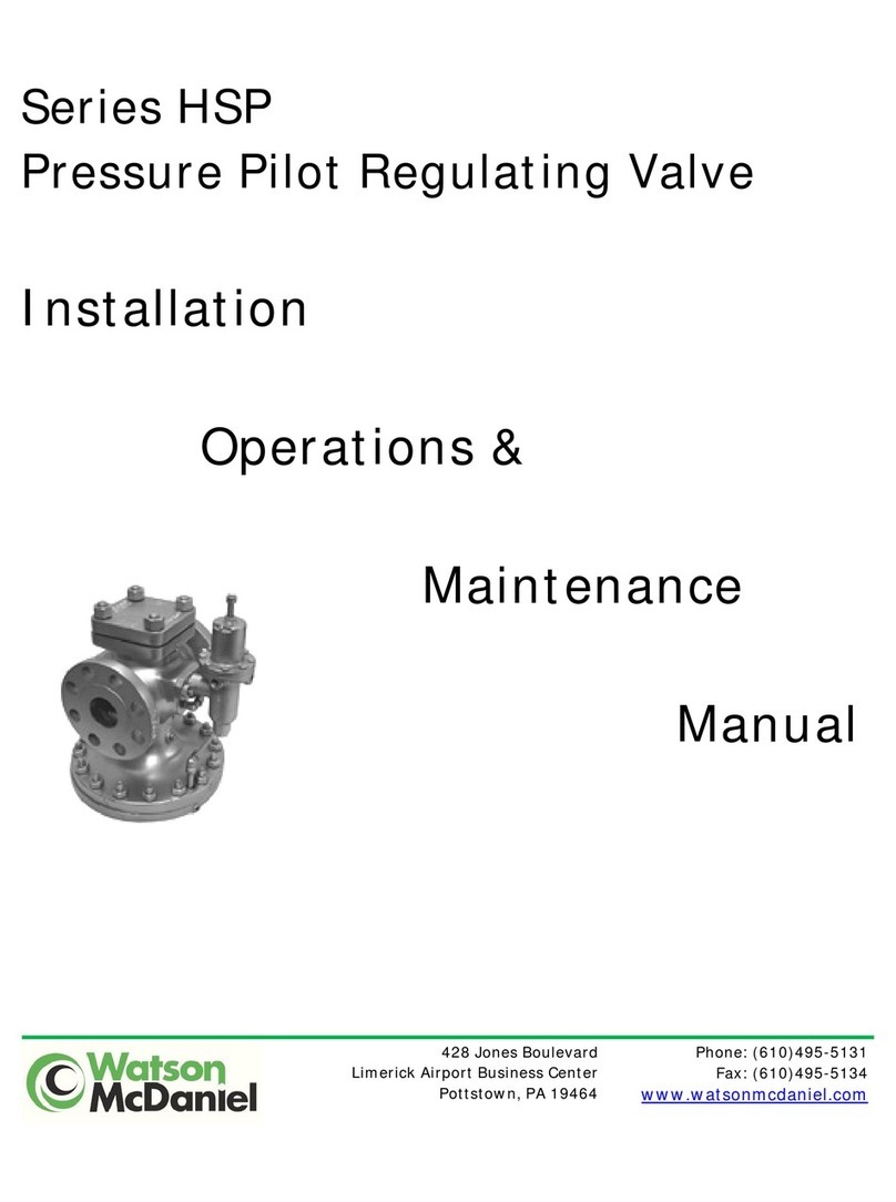 Watson McDaniel HSP Series Instruction Manual