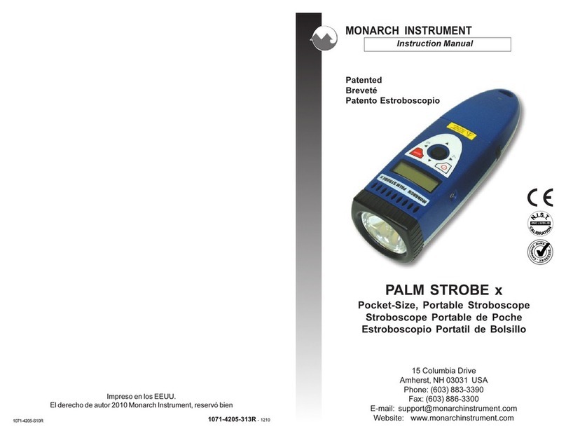 MONARCH INSTRUMENT PALM STROBE x instruction manual