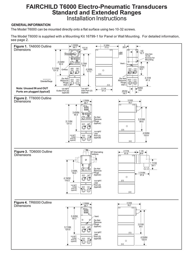 Fairchild T6000 installation instructions