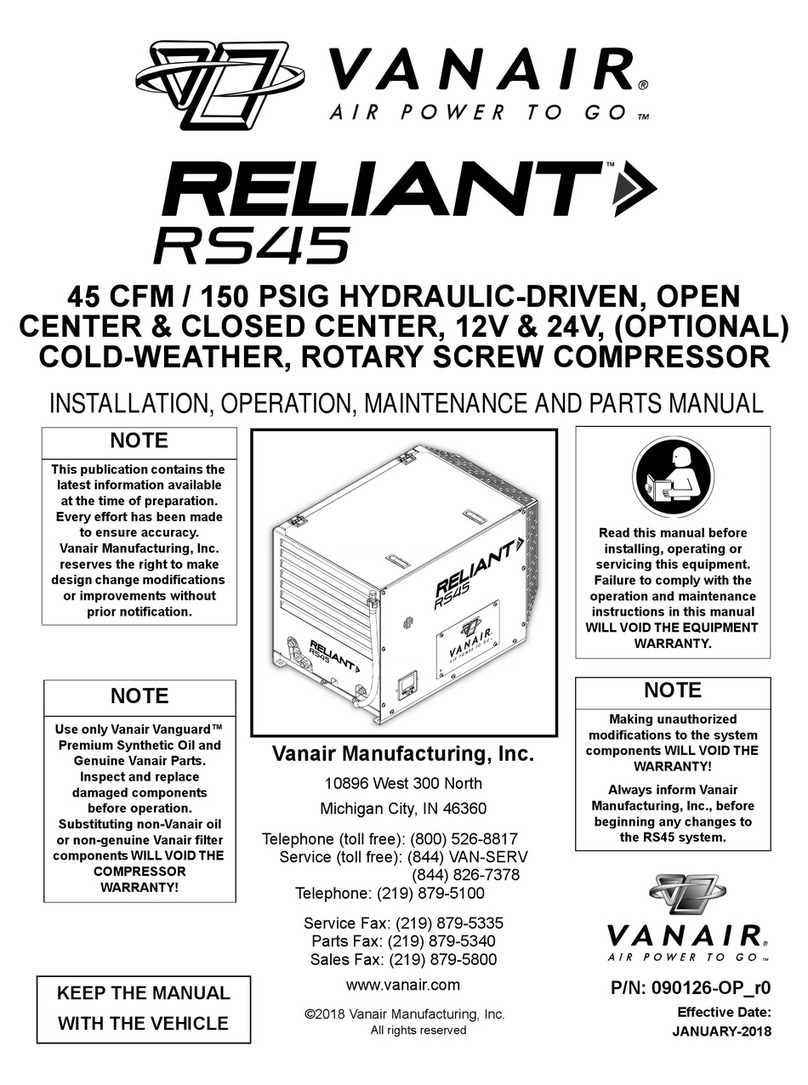 Vanair Reliant RS45 User manual