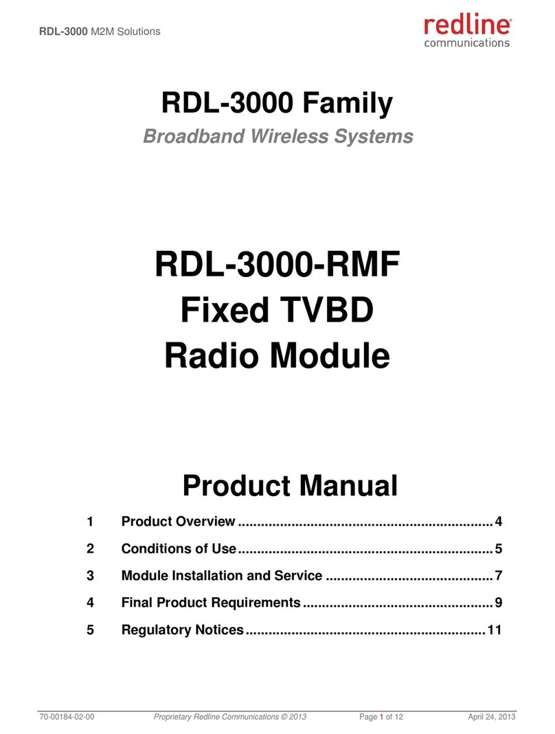 Redline RDL-3000 Series product manual