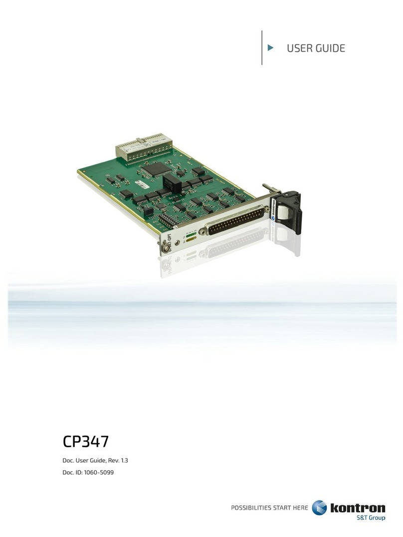 Kontron CP347 user guide