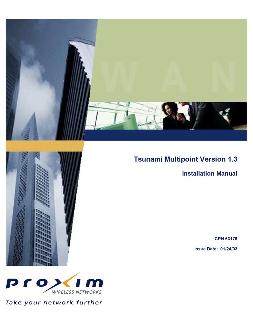 Proxim Tsunami Multipoint installation manual