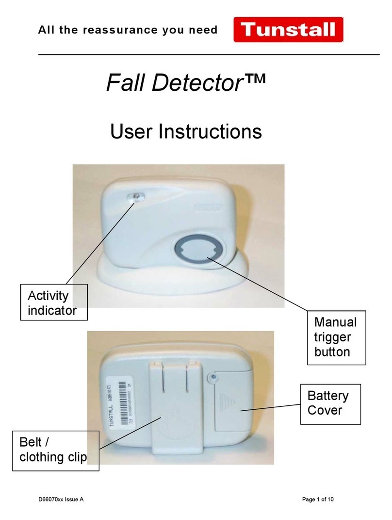 Tunstall Fall Detector Instructions for use