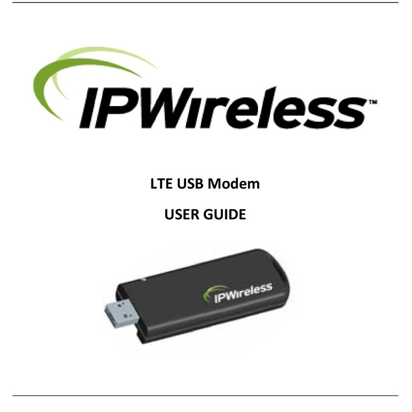 IP Wireless LTE USB Modem User manual