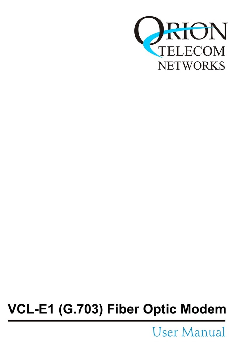 Orion Telecom Networks VCL-E1 user manual