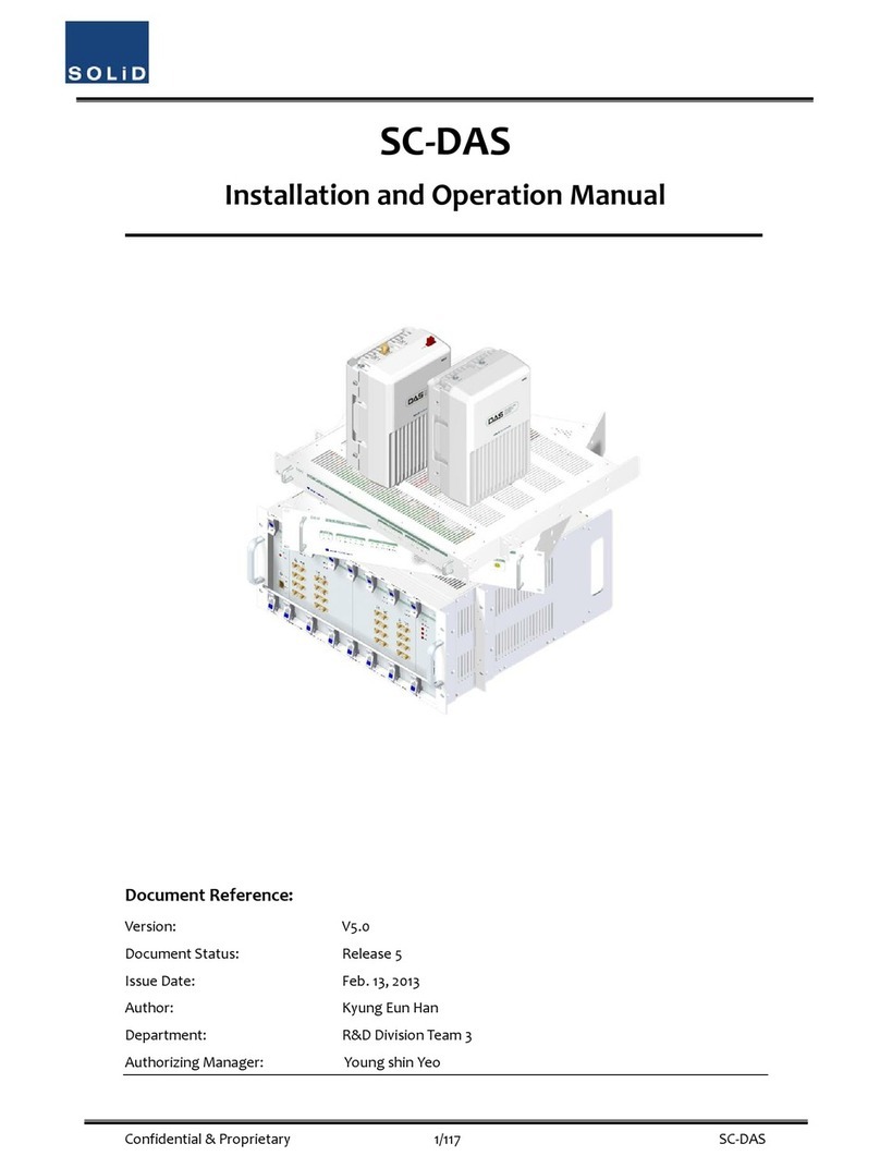 Solid SC-DAS Installation and operation manual
