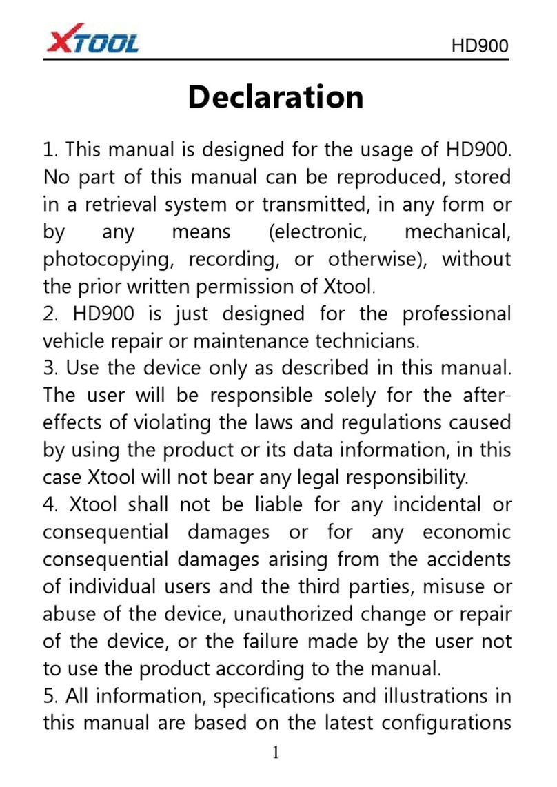 Xtool HD900 user manual