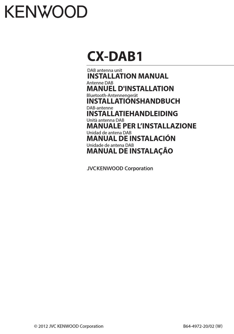 Kenwood CX-DAB1 installation manual