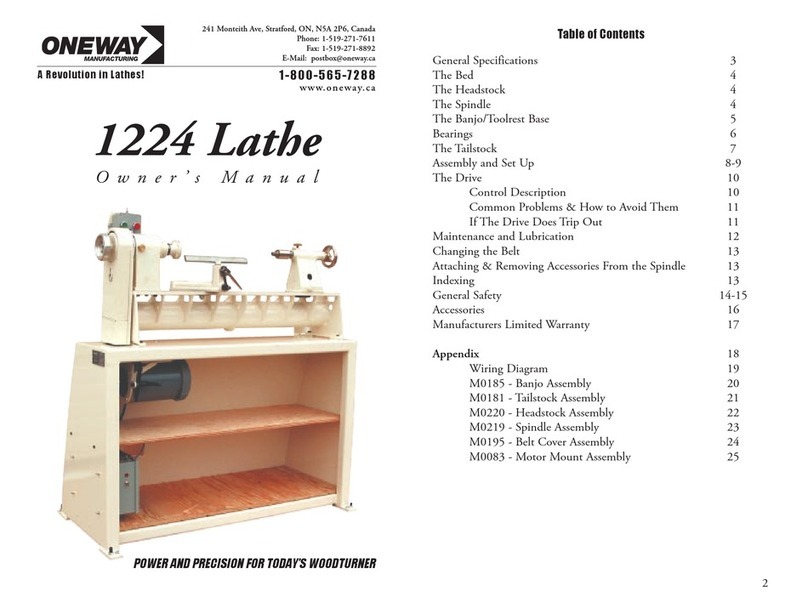 Oneway 1224 owner's manual