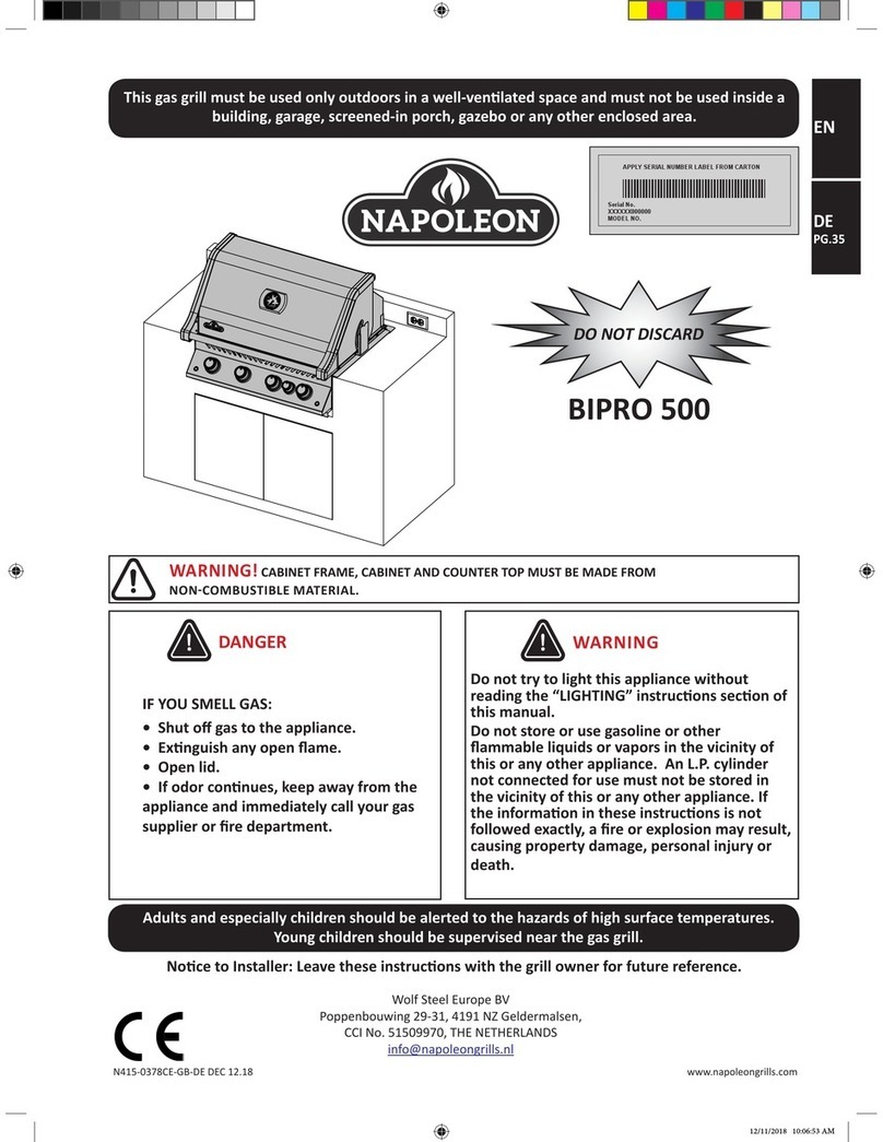 Napoleon BIPRO 500 manual