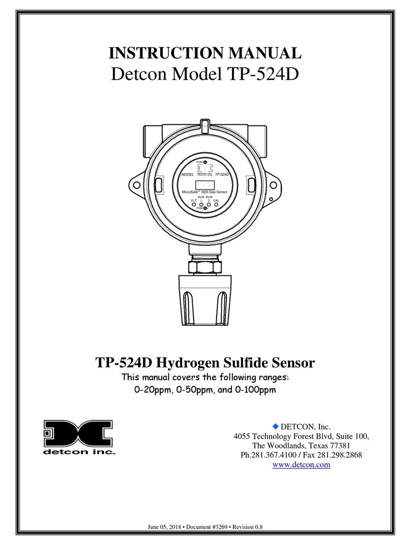 Detcon TP-524D instruction manual