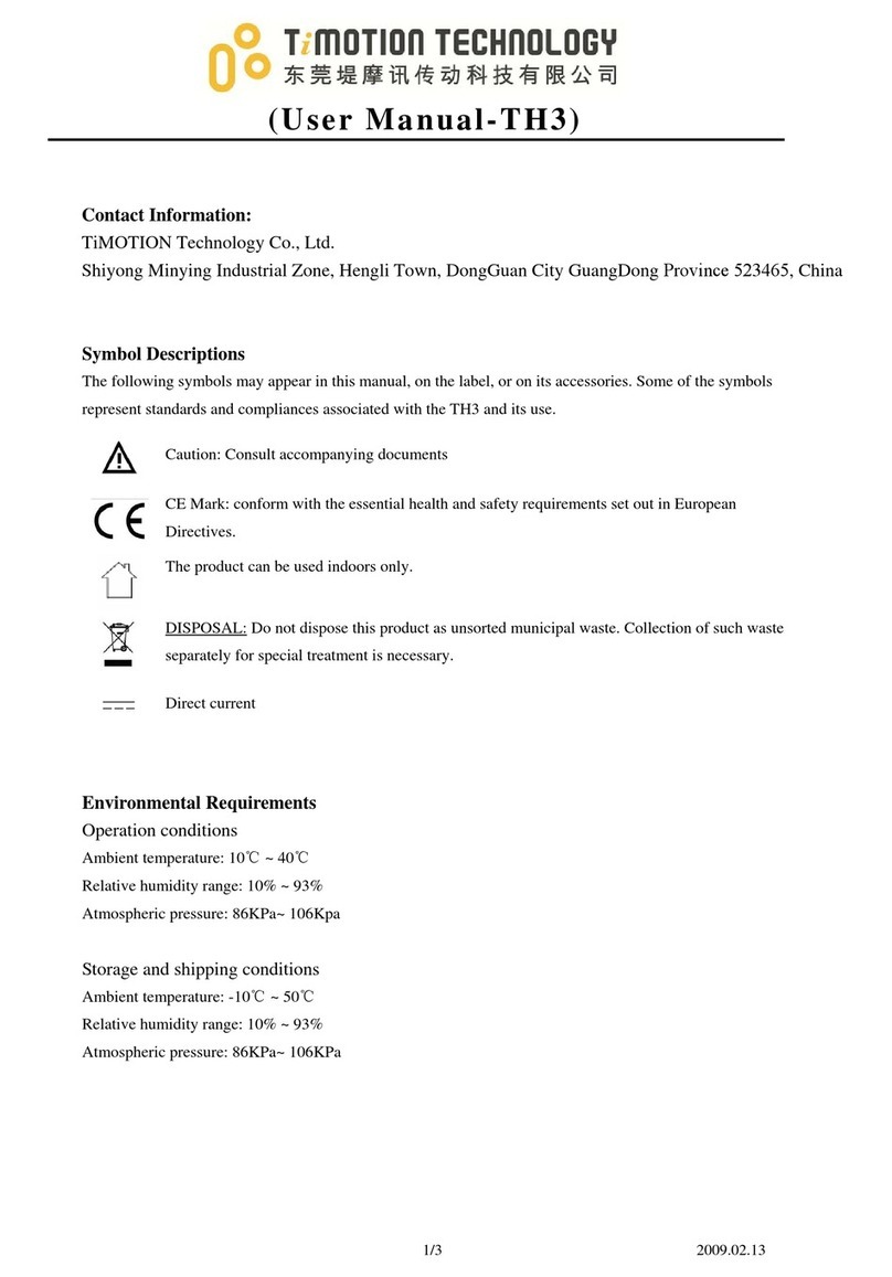 Timotion TH3 user manual