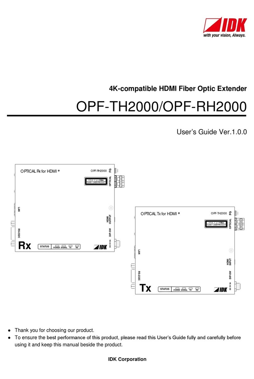 IDK OPF-TH2000 user guide