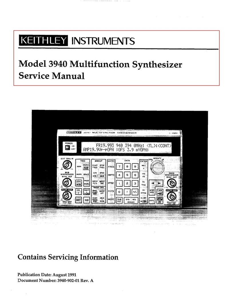 Keithley 3940 Service manual