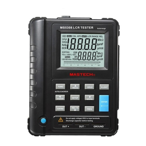 Mastech MS5308 manual
