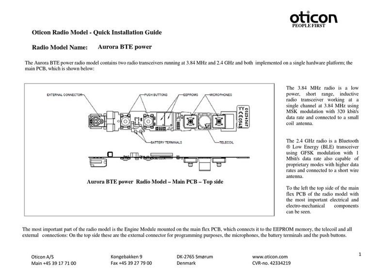 oticon Aurora BTE installation guide