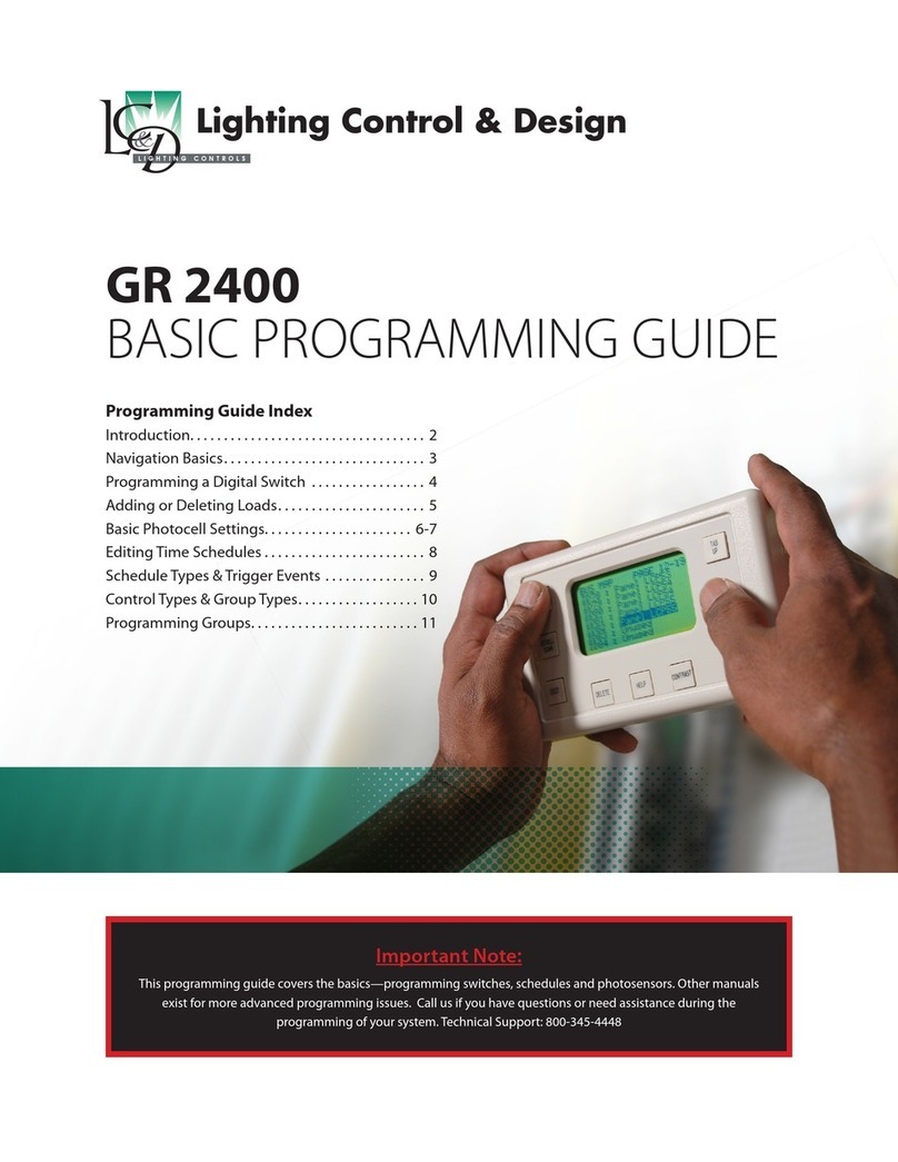 lighting control & design GR 2400 Programming guide