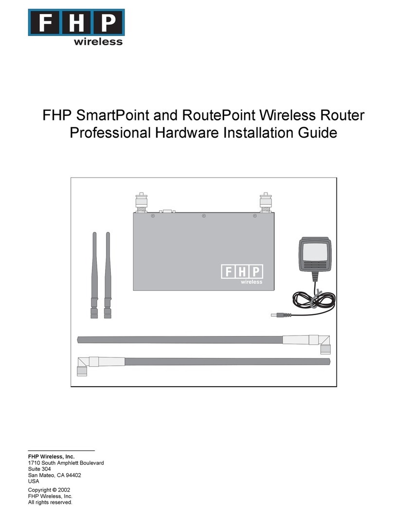 FHP SmartPoint SP-01-00B-C-N-00 Hardware installation guide