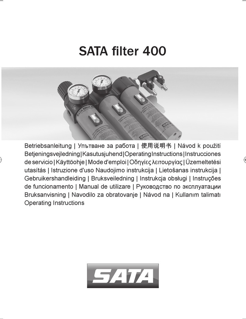 SATA filter 400 Series operating instructions