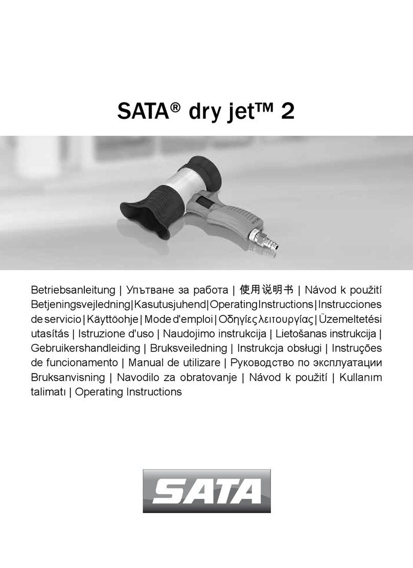 SATA dry jet 2 operating instructions