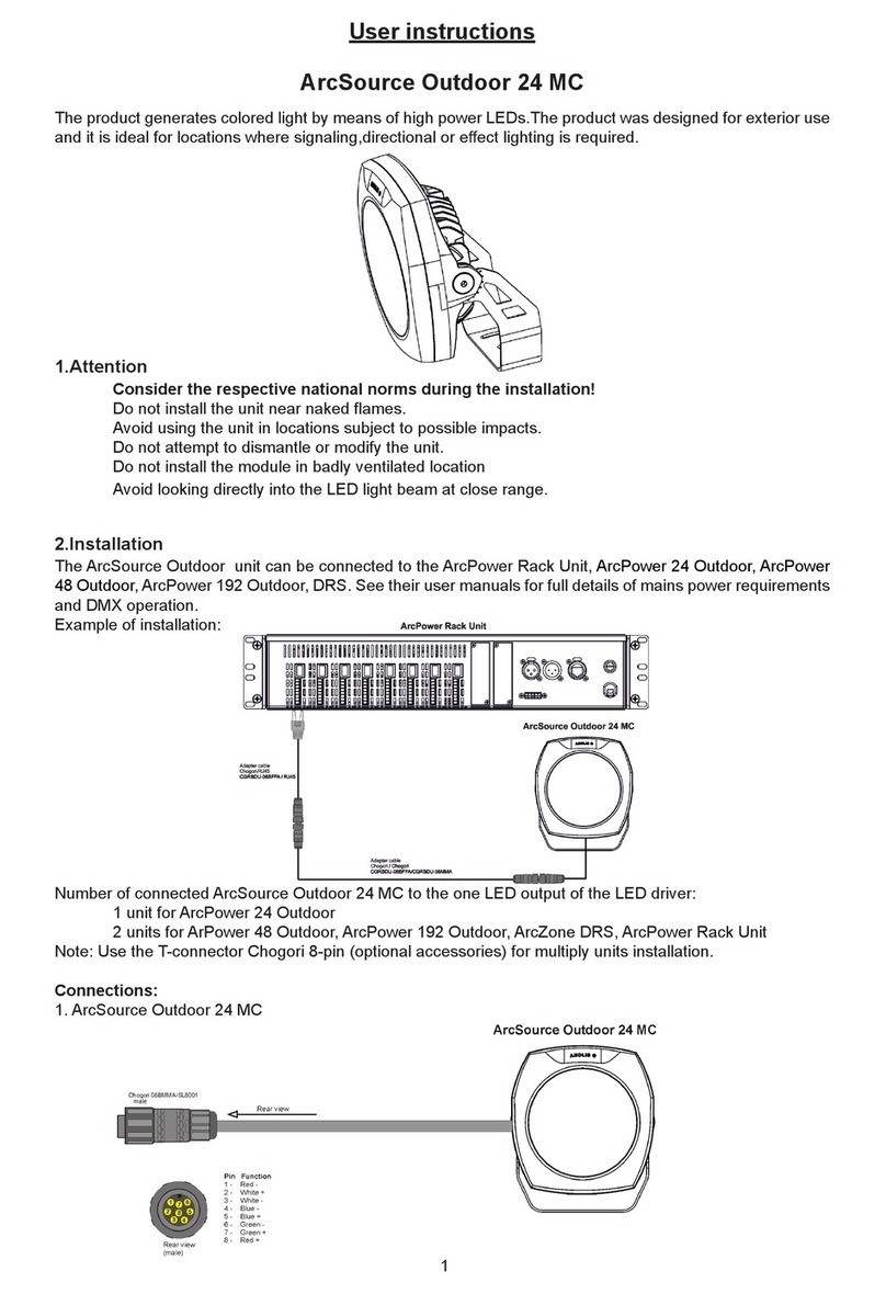 Anolis ArcSource Outdoor 24 MC Integral SmartWhite User manual